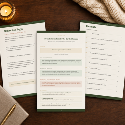 HOLY NO Christian digital PDF guide displayed on an iPad for instant download and online reading
